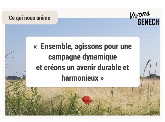 Voici la phrase qui nous anime